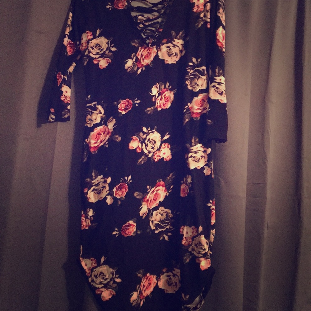 Floral cotton dress